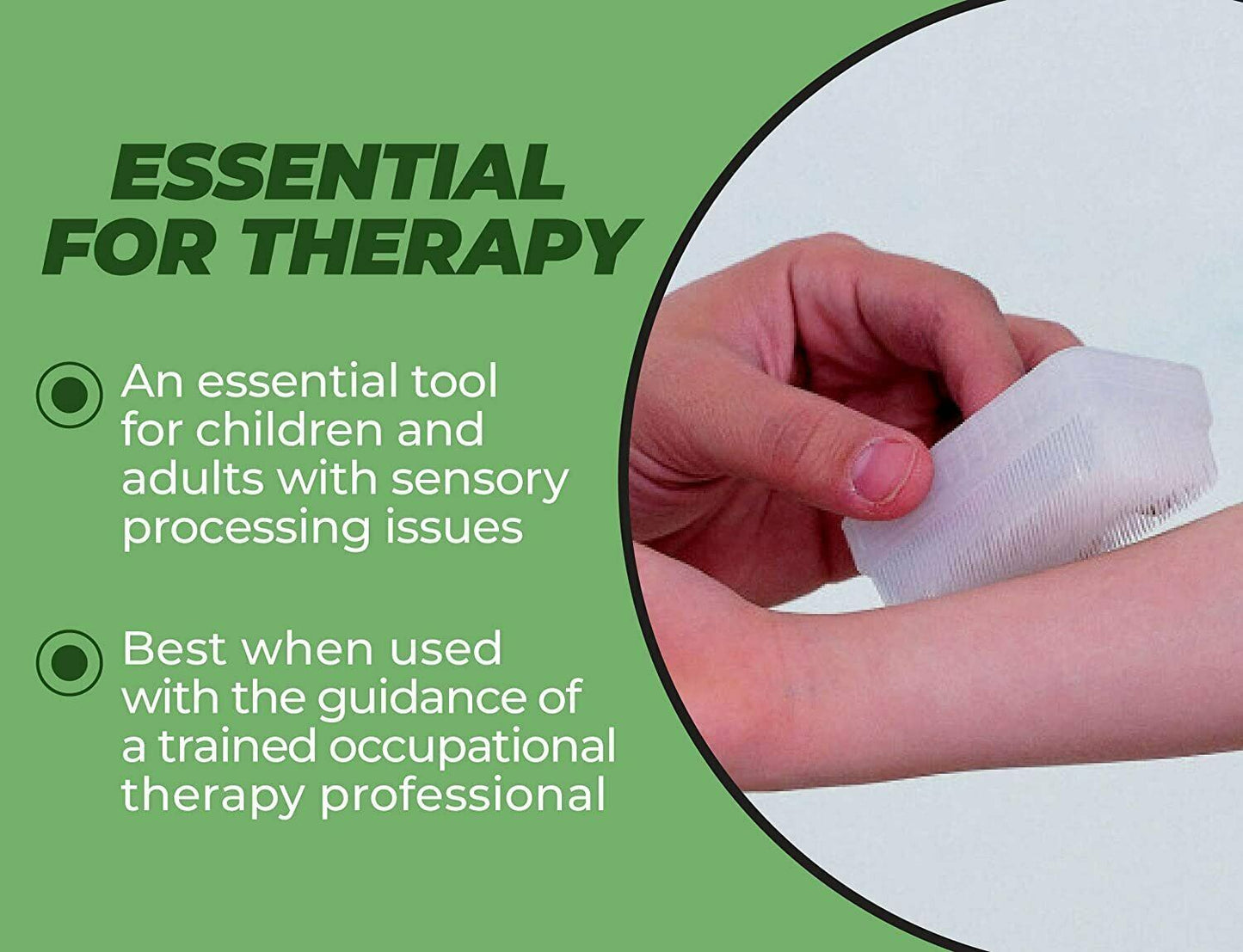 Wilbarger Therapy Brush, 6 Pack Therapressure Brush for Occupational Therapy for Sensory Brushing Designed by Patricia Wilbarger Use as Part of the Wilbarger Brushing Protocol