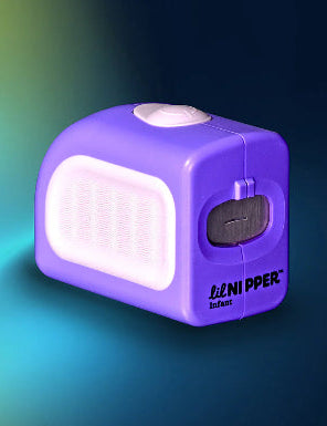The Lil Nipper Infant electric nail clipper in purple color.