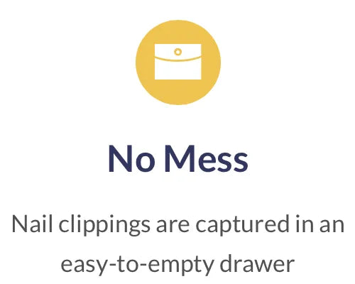 Nail clippings belong in the garbage – NOT on counters, couches, beds, or the floor