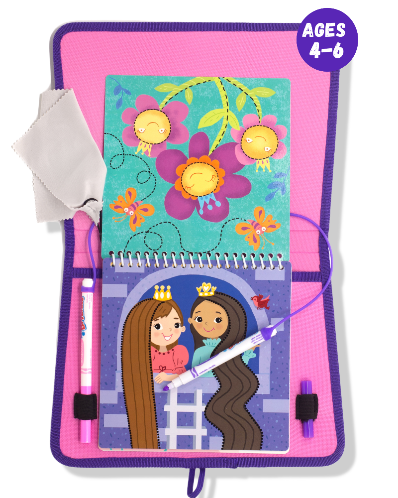 Totebook Kids Dry Erase Travel Activity Book Ages 4-6