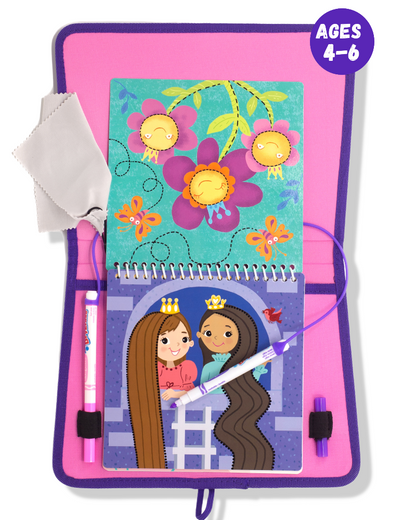 Totebook Kids Dry Erase Travel Activity Book Ages 4-6
