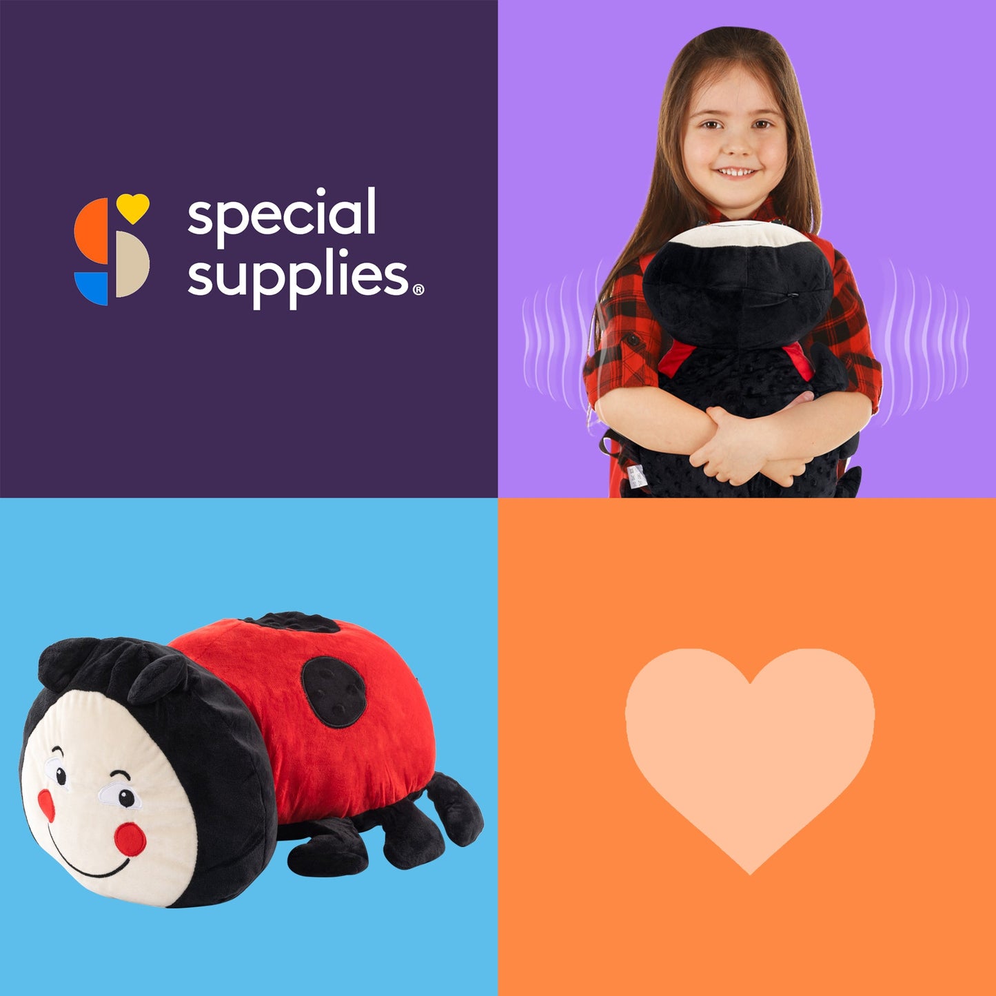 Sensory Vibrating Pillow-Ladybug
