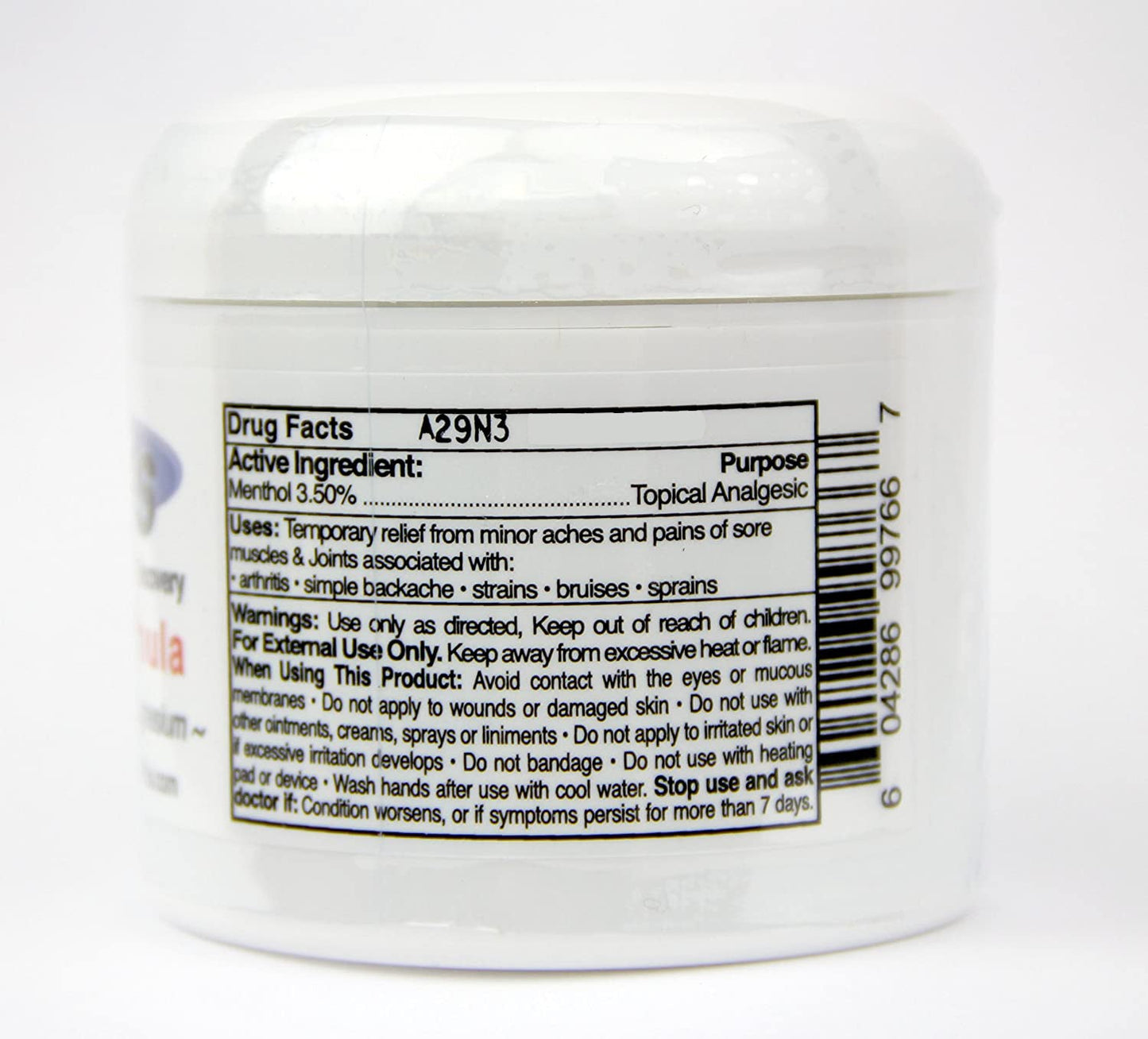 AcuPlus 4 oz Pain Relief Cream – Menthol Topical Analgesic for Muscle and Joint Aches