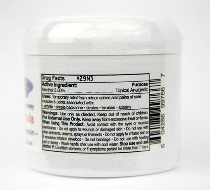 AcuPlus 4 oz Pain Relief Cream – Menthol Topical Analgesic for Muscle and Joint Aches