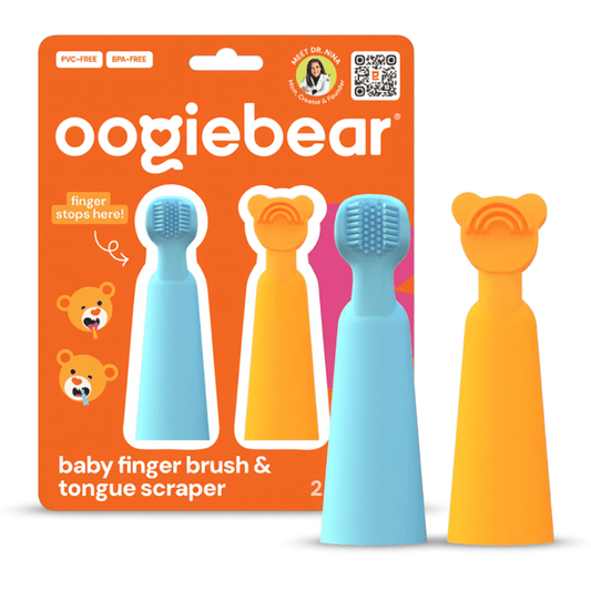 baby finger brush and tongue scraper