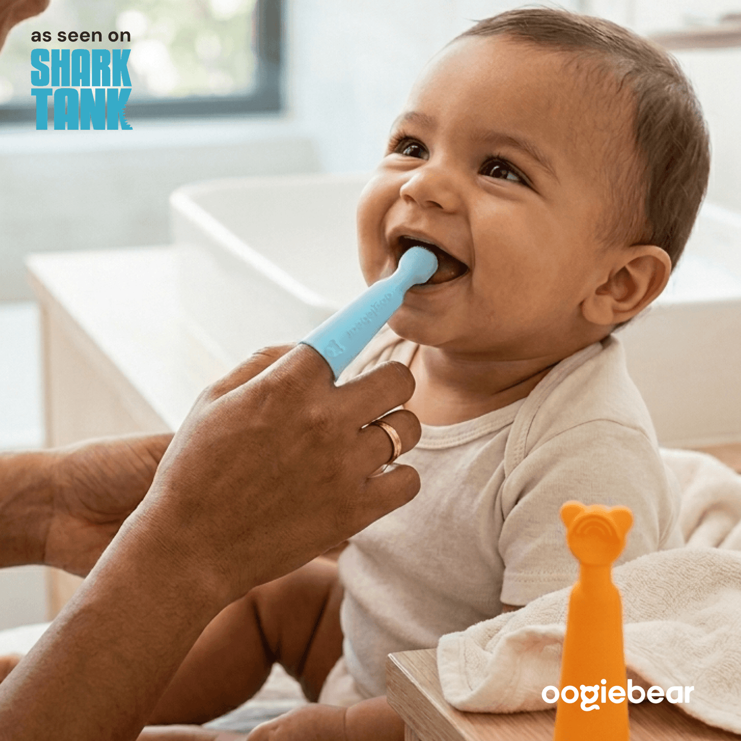 baby finger brush and tongue scraper