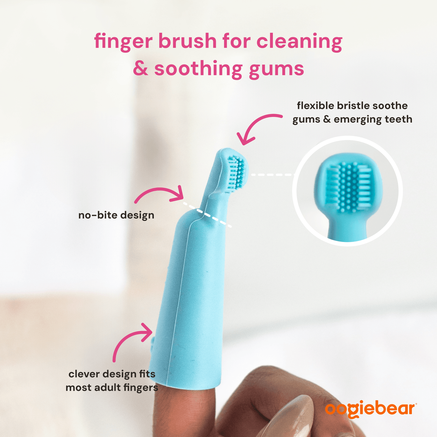 baby finger brush and tongue scraper