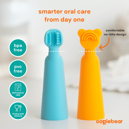baby finger brush and tongue scraper