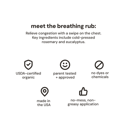 Product description with icons and text on a white background