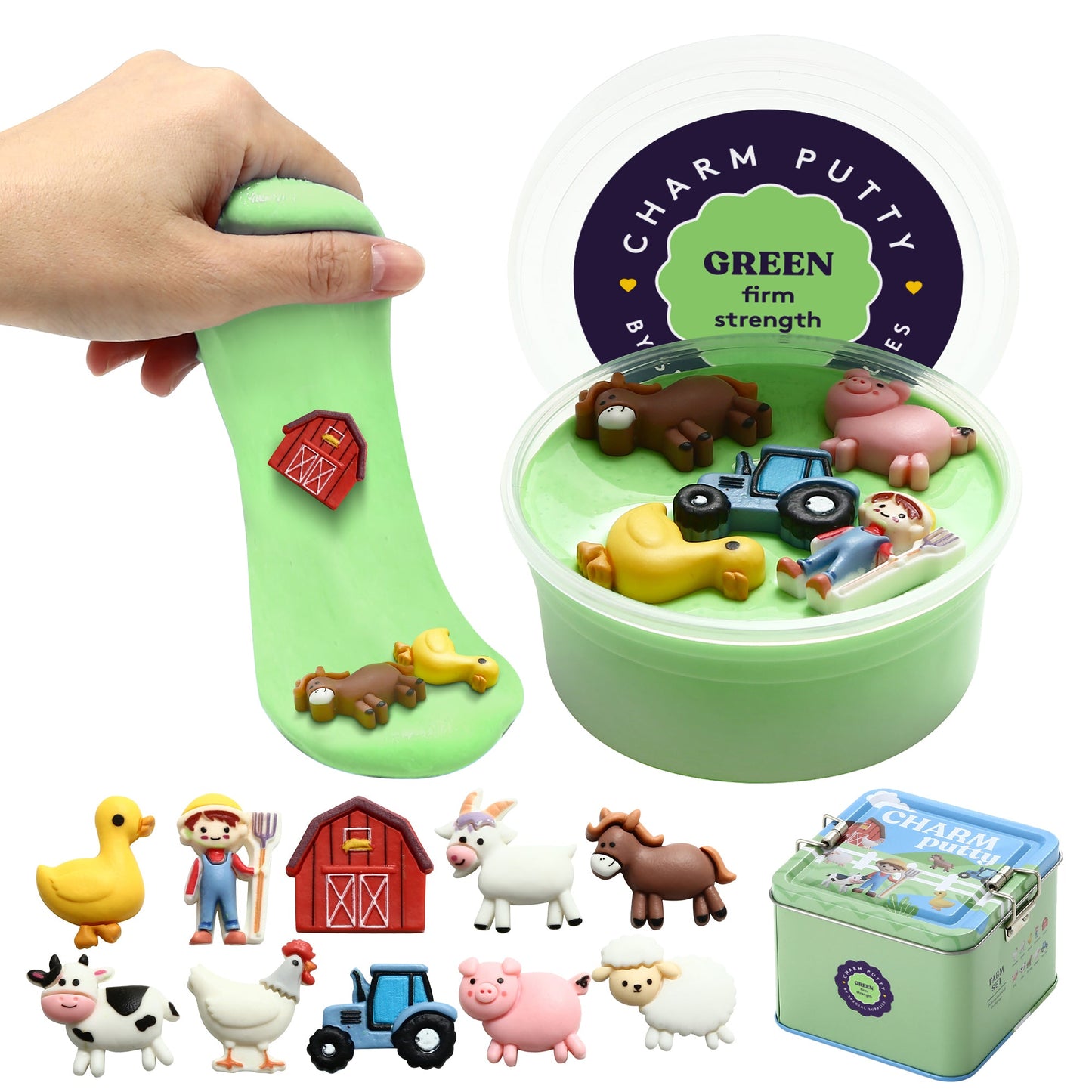 Special Supplies Sensory Therapy Putty for Kids and Adults with Cute Charms, Resistive Hand Exercise Stress Relief Therapy Putty