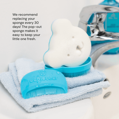 Recomendation on replacing sponge 
oogiebear bear face sponge interlocking with silicone scalp massager brush
