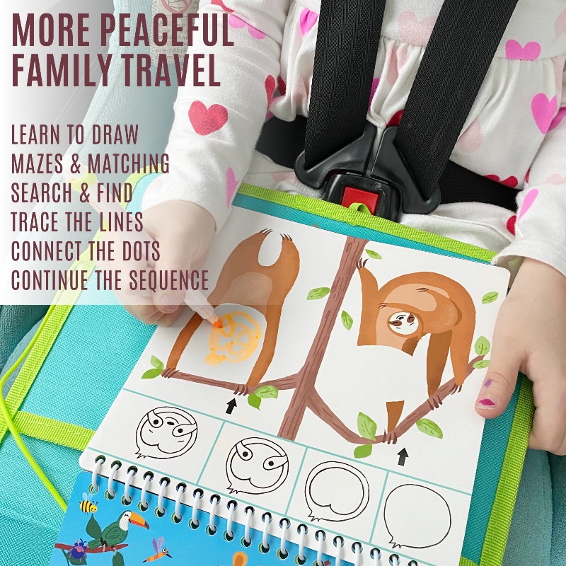 Totebook Kids Dry Erase Travel Activity Book Ages 4-6