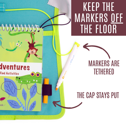 Totebook Kids Dry Erase Travel Activity Book Ages 4-6