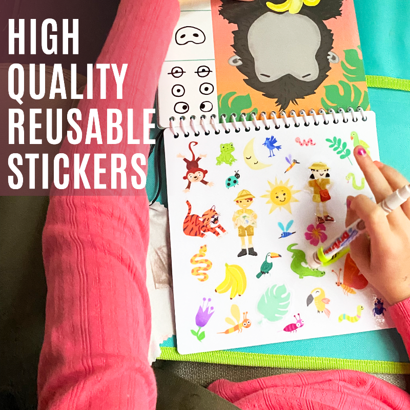 Totebook Kids Dry Erase Travel Activity Book Ages 4-6