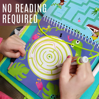 Totebook Kids Dry Erase Travel Activity Book Ages 4-6