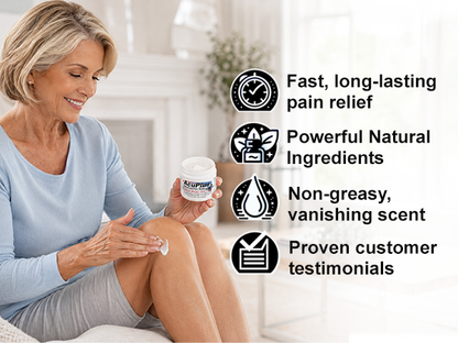 AcuPlus 4 oz Pain Relief Cream – Menthol Topical Analgesic for Muscle and Joint Aches