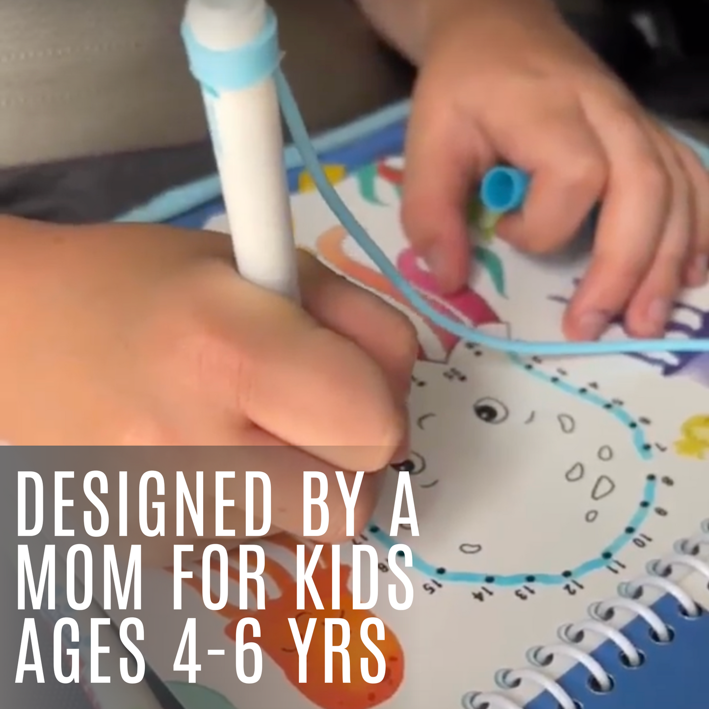 Totebook Kids Dry Erase Travel Activity Book Ages 4-6