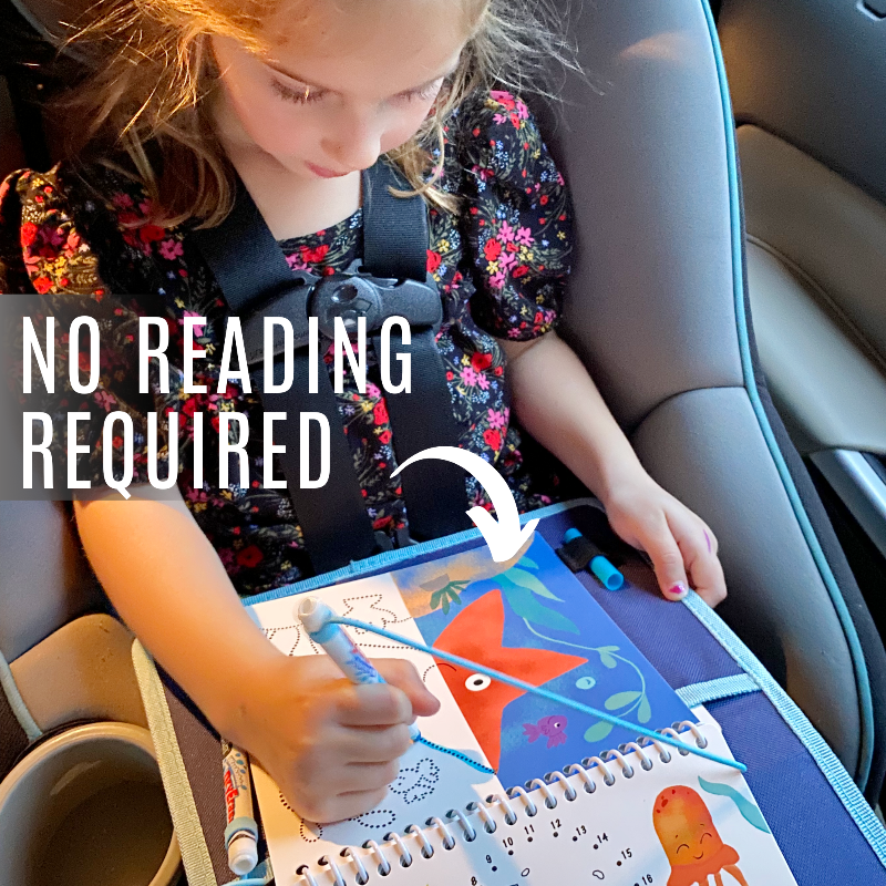 Totebook Kids Dry Erase Travel Activity Book Ages 4-6