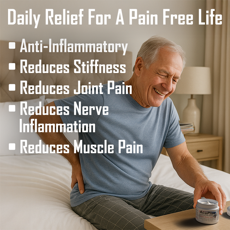 AcuPlus 4 oz Pain Relief Cream – Menthol Topical Analgesic for Muscle and Joint Aches