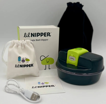 Contents: POD, Lil Nipper device, carrying bags for both devices, charging cable, instruction manual