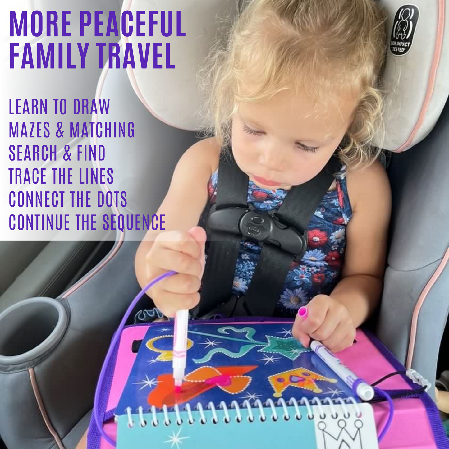 Totebook Kids Dry Erase Travel Activity Book Ages 4-6