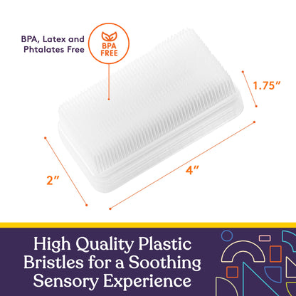 Special Supplies Sensory Brush Therapressure Therapy Brush for Occupational and Sensory Brushing, Stimulating and Calming Tools for Kids and Adults, Soft Flexible Bristles, Latex Free