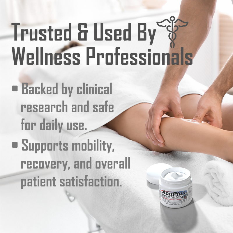 AcuPlus 4 oz Pain Relief Cream – Menthol Topical Analgesic for Muscle and Joint Aches