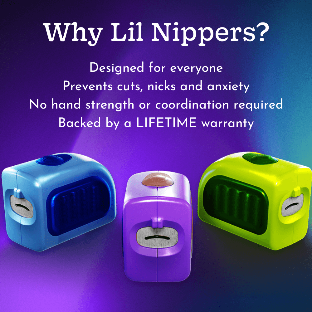 Lil Nipper Electric Nail Clippers | Safe & Easy Fingernail Care | ClipDifferent
