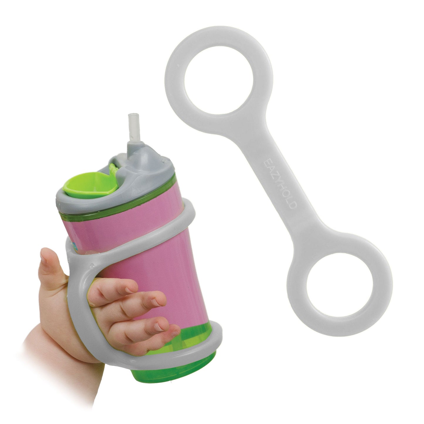 EazyHold XL No-Slip Grip Cuff - Lime, Black & Platinum Colors