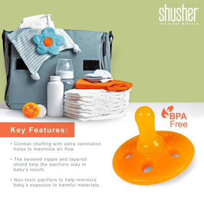 Baby Shusher Sloth Plush Sound Machine + 2 Shushie Pacifiers Bundle