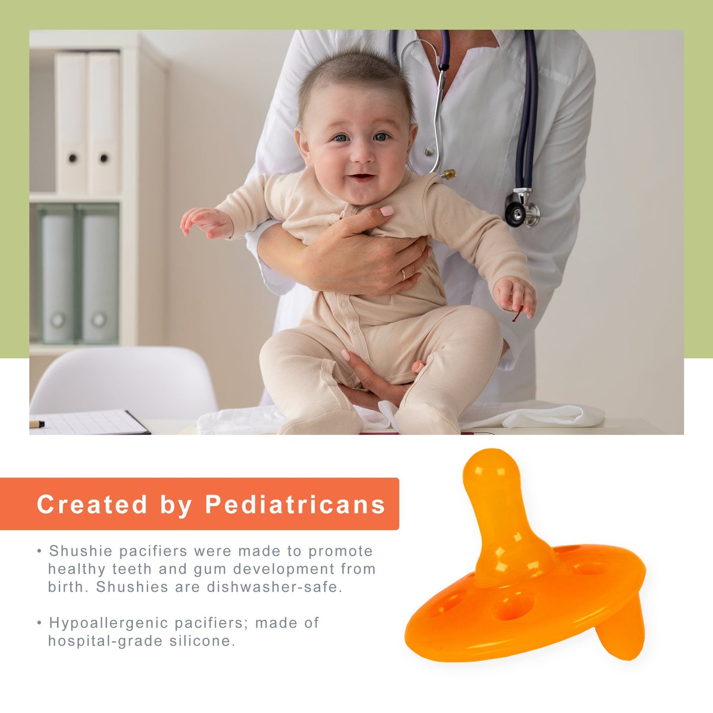 Baby Shusher Sloth Plush Sound Machine + 2 Shushie Pacifiers Bundle